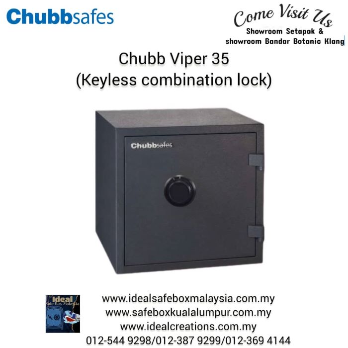 Chubbsafes viper model 35 (keyless combination lock)